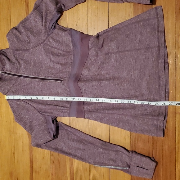 Lululemon Run Full Tilt Purple Space Dye Half Zip Jacket Pullover. Size 8 - Picture 11 of 16